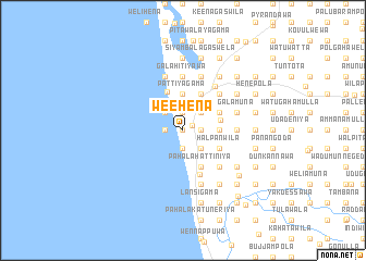 map of Weehena