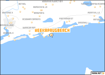 map of Weekapaug Beach