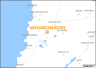 map of Weeki Wachee Acres