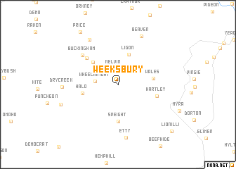 map of Weeksbury