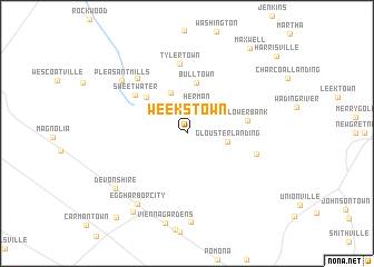 map of Weekstown