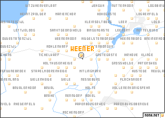 map of Weener