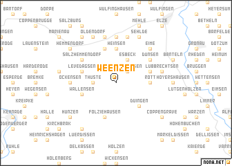 map of Weenzen