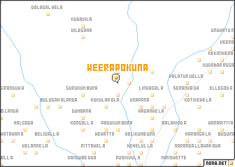 map of Weerapokuna