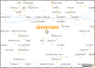 map of Weesbydamm