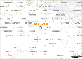 map of Weetzen