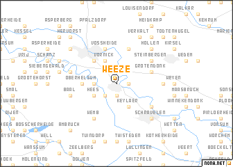 map of Weeze