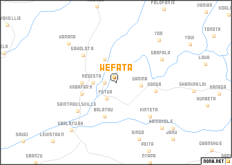 map of Wefata