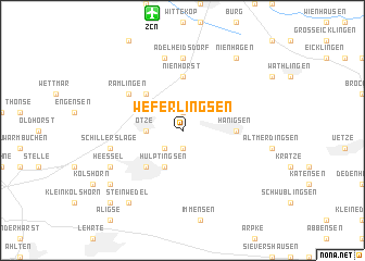 map of Weferlingsen