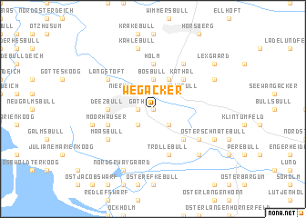 map of Wegacker