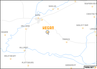 map of Wegan