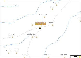 map of Wegedī