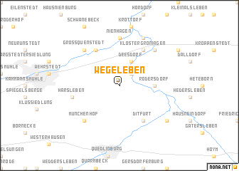 map of Wegeleben