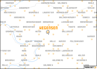 map of Wegensen