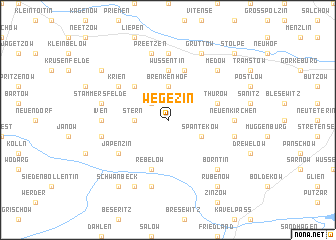 map of Wegezin