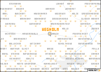 map of Wegholm