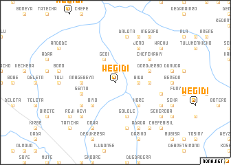 map of Wegīdī