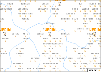 map of Wegīdī