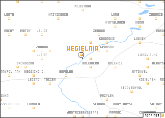 map of Węgielnia