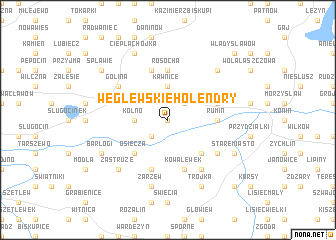 map of Węglewskie Holendry