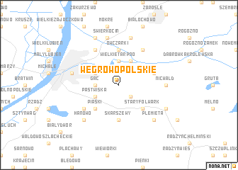 map of Węgrowo Polskie