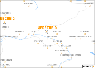 map of Wegscheid