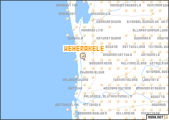 map of Weherakele