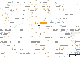 map of Wehingen