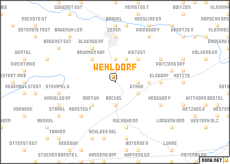 map of Wehldorf