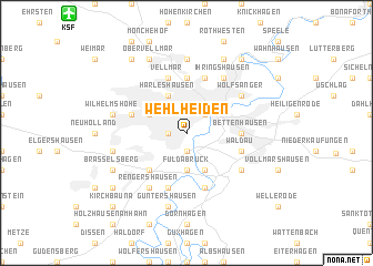 map of Wehlheiden