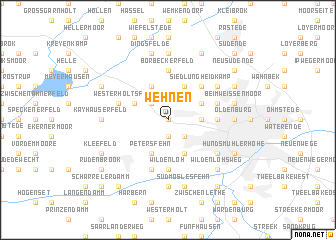 map of Wehnen