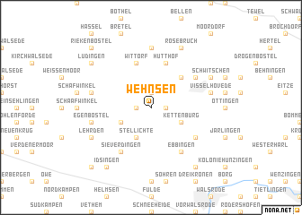 map of Wehnsen