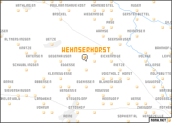 map of Wehnserhorst