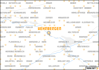 map of Wehrbergen