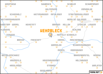 map of Wehrbleck