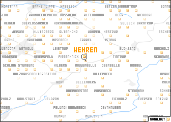 map of Wehren