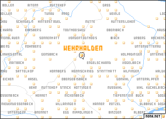 map of Wehrhalden