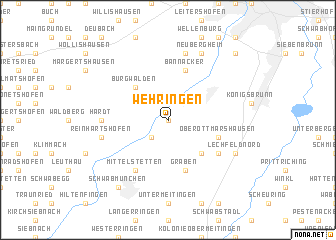 map of Wehringen