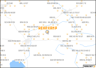 map of Wehrkamp