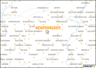 map of Wehrshausen