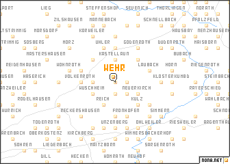 map of Wehr