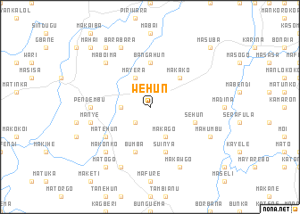 map of Wehun