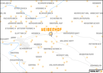 map of Weiberhof