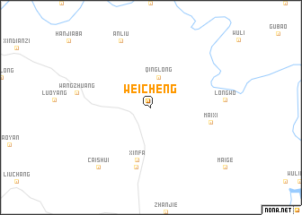 map of Weicheng