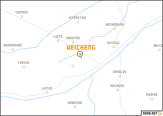 map of Weicheng