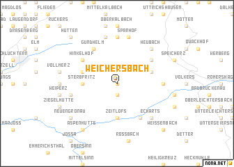 map of Weichersbach