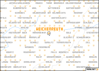 map of Weickenreuth