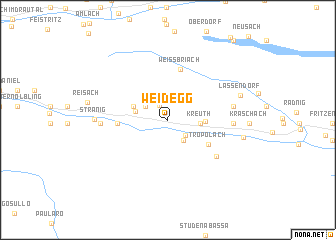 map of Weidegg