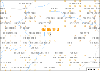 map of Weidenau