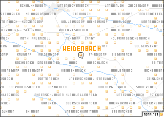 map of Weidenbach